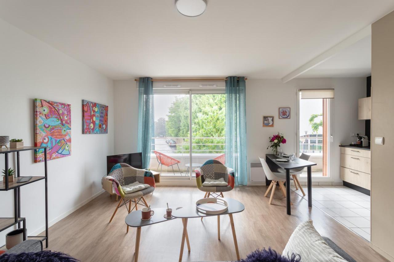 Bahibe - Balcon Et Parking Au Calme Proche Gare Apartment Rennes Ngoại thất bức ảnh